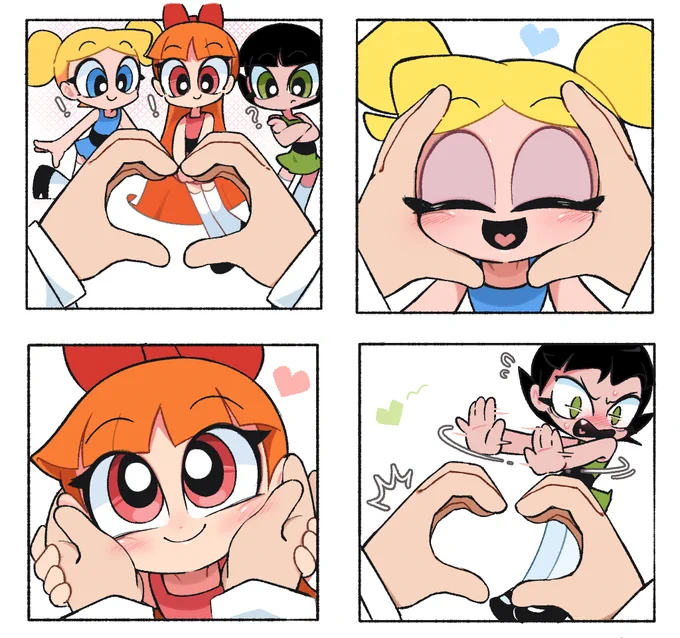 Powerpuff Girls! 
💙❤️             

💚💦 