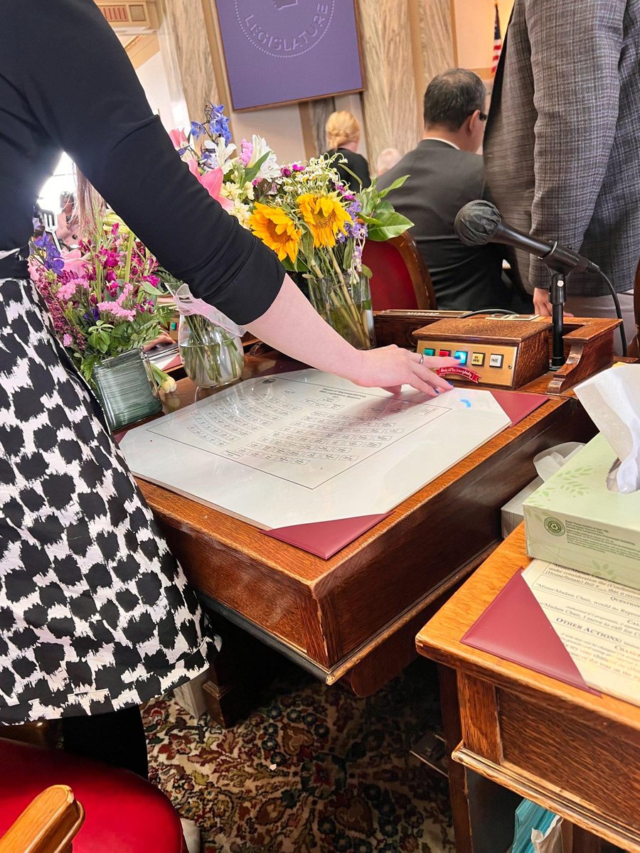 As I left the House chambers, I pressed my light to speak—a reminder that this legislature is removing 11,000 Montanans from discussion on every bill going forward.

I will always stand on behalf of my constituents, my community, and democracy itself.