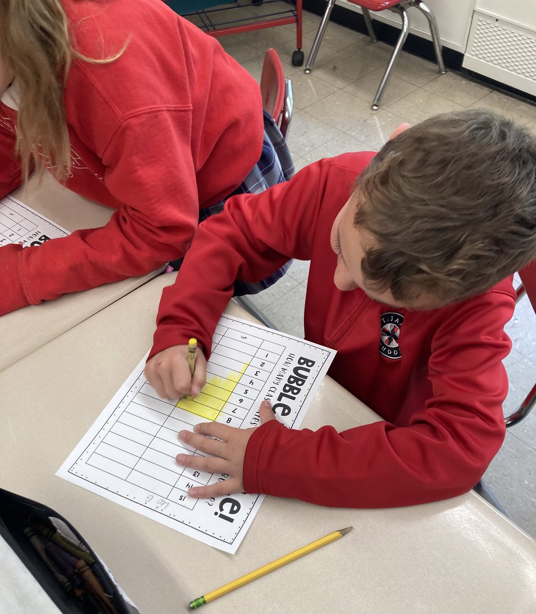 MrsBarlowSTJ's tweet photo. G is for Gum and Graphing! We tested who was able to blow a bubble &amp; then graphed our results. It was a quick experiment at the end of the day! Check out our results on the graph 📊 https://t.co/WfamqyKo9q
