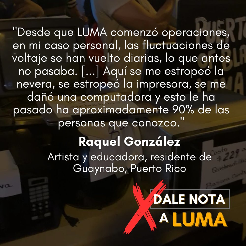 aerapr's tweet photo. Tus experiencias con el servicio de LUMA son claves para presentar tu opinión sobre su desempeño hasta ahora y las métricas necesarias para reducir apagones y fluctuaciones de voltaje.

Somete tu comentario al Negociado de Energía en o antes del 25 de mayo.

#DaleNotaALUMA https://t.co/VyI1W7uJRb