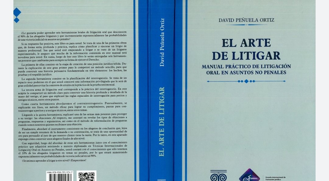Quiero compartir con ustedes un gran texto, muy interesante.🤓

EL ARTE DE LITIGAR🗣️
Manual práctico de litigación oral en asuntos no penales. ⚖️

drive.google.com/file/d/1V0WBPB…