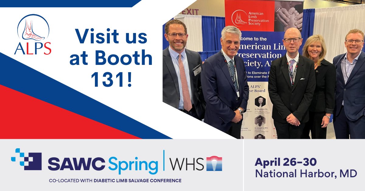 ALPSlimb's tweet photo. 👣 The ALPSlimb team is at #SAWC! Come and visit us at Booth 131!
#ALPS
#SAWCSpring
#LimbPreservation
#ActAgainstAmputation
#DiabeticFoot https://t.co/211b5qBtIM