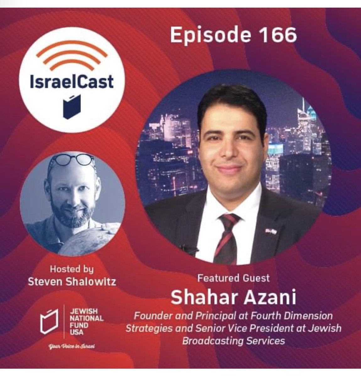 ShaharAzani's tweet photo. “@Israel at 75 is an incredible miracle. Don't EVER take it for granted.”
I relished sharing #Israel inspiration with the magnificent @stevenshalowitz On @JNFUSA #IsraelCast. Take a listen & join us in celebrating a true miracle 🇮🇱💙🙏🇮🇱
Available on https://t.co/I8WbZnBmEA & all podcast platforms.
#PoweredByJNF
See link below:
https://t.co/xUdjp3PyBB