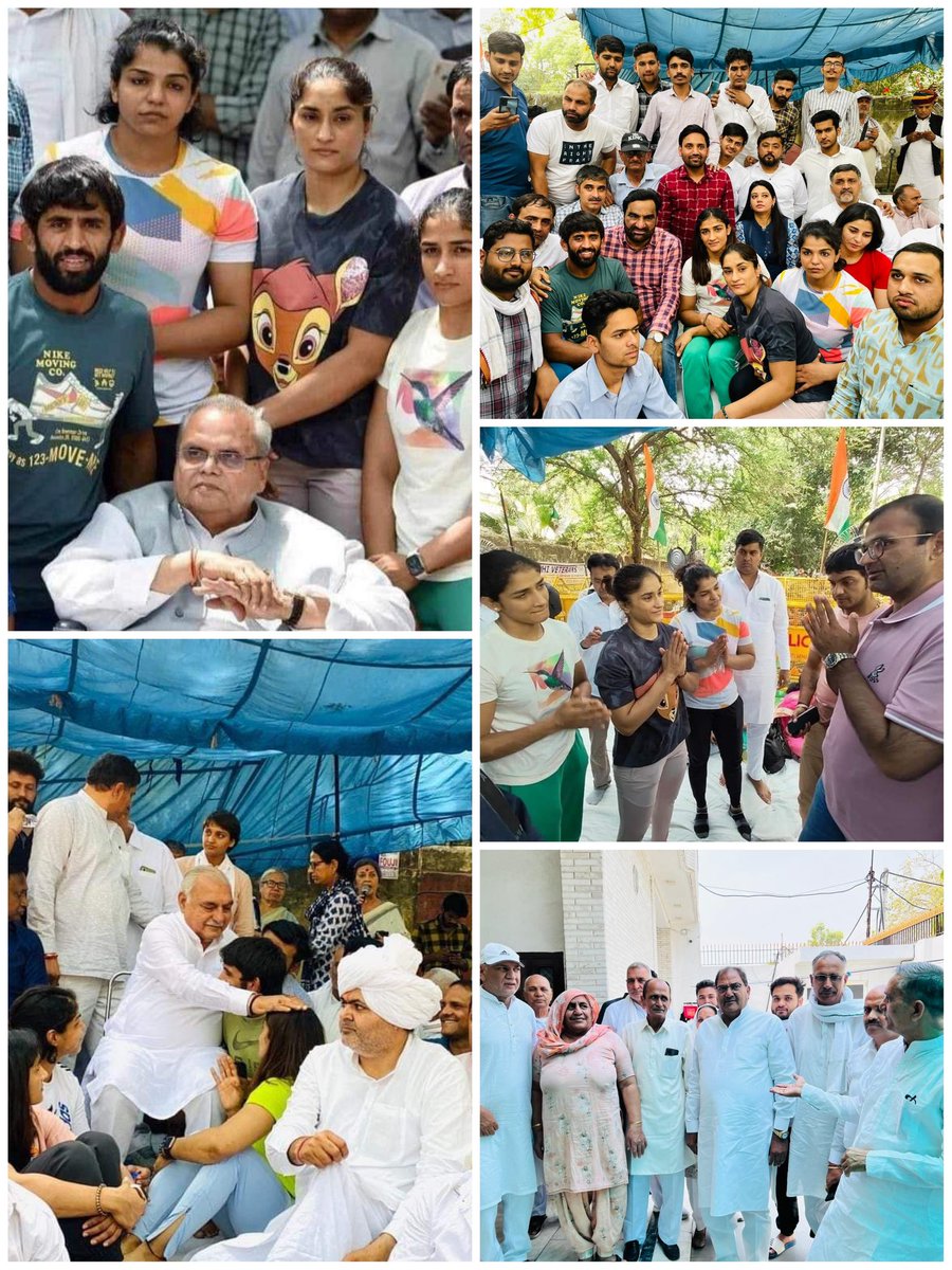 JATs_Land's tweet photo. इतिहास गवाह है अपनों के साथ अपने ही खड़े होते हैं
#WrestlersProtest में पूर्व राज्यपाल सत्यपाल मलिक जी, पूर्व CM भूपेंद्र सिंह हुड्डा जी, सांसद हनुमान बेनीवाल जी, करण चौटाला ने दिल्ली जंतर-मंतर और विधायक अभय सिंह चौटाला जी ने भाई @BajrangPunia के घर पहुँचकर दिया अपना समर्थन.. https://t.co/4qURoSIN3i