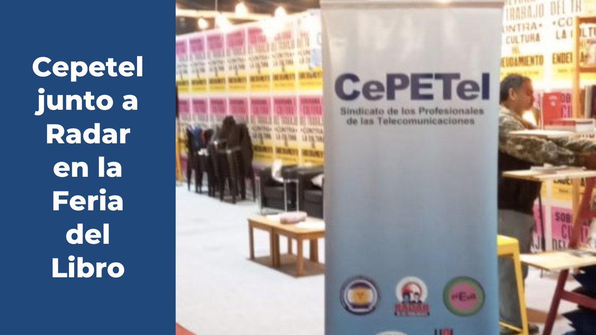 cepetel's tweet photo. 📚🌎📖 #CEPETEL participará en la 47° Feria del Libro de Buenos Aires del 27 de abril al 15 de mayo. ¡Encuéntranos en el STAND 3213 del PABELLÓN OCRE! 👀 Entradas GRATIS para nuestros afiliados y un acompañante en https://t.co/2QYyZR9Ydg ¡No te lo pierdas! https://t.co/Ycf7Chd5dH