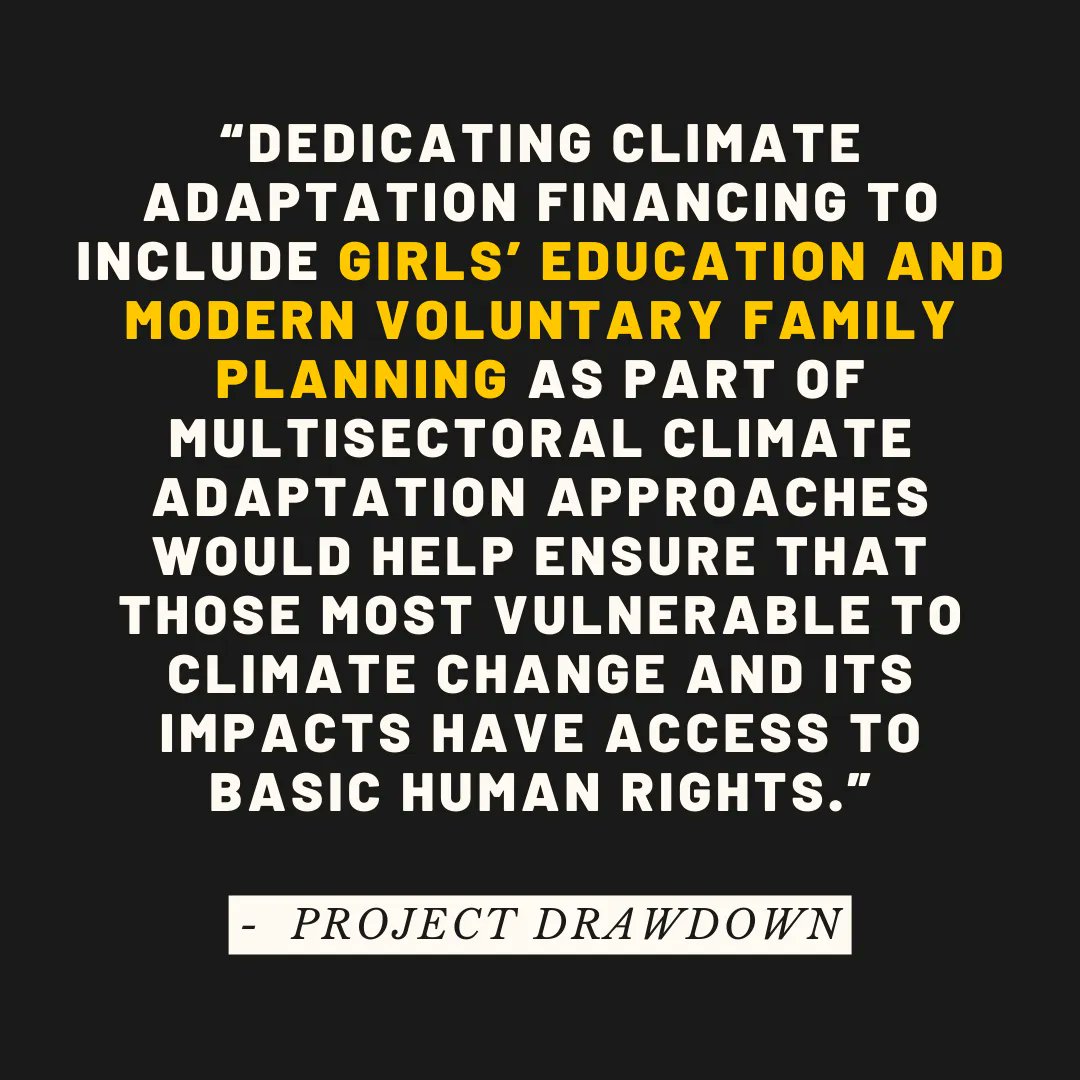 girleffect's tweet photo. Research shows that #climatechange unfairly impacts women and girls. Through education and by increasing girls’ access to healthcare, we have the ability to empower girls to transform their own lives and the communities around them.

#TheGirlEffect #EarthMonth @ProjectDrawdown https://t.co/anYexEjyIp