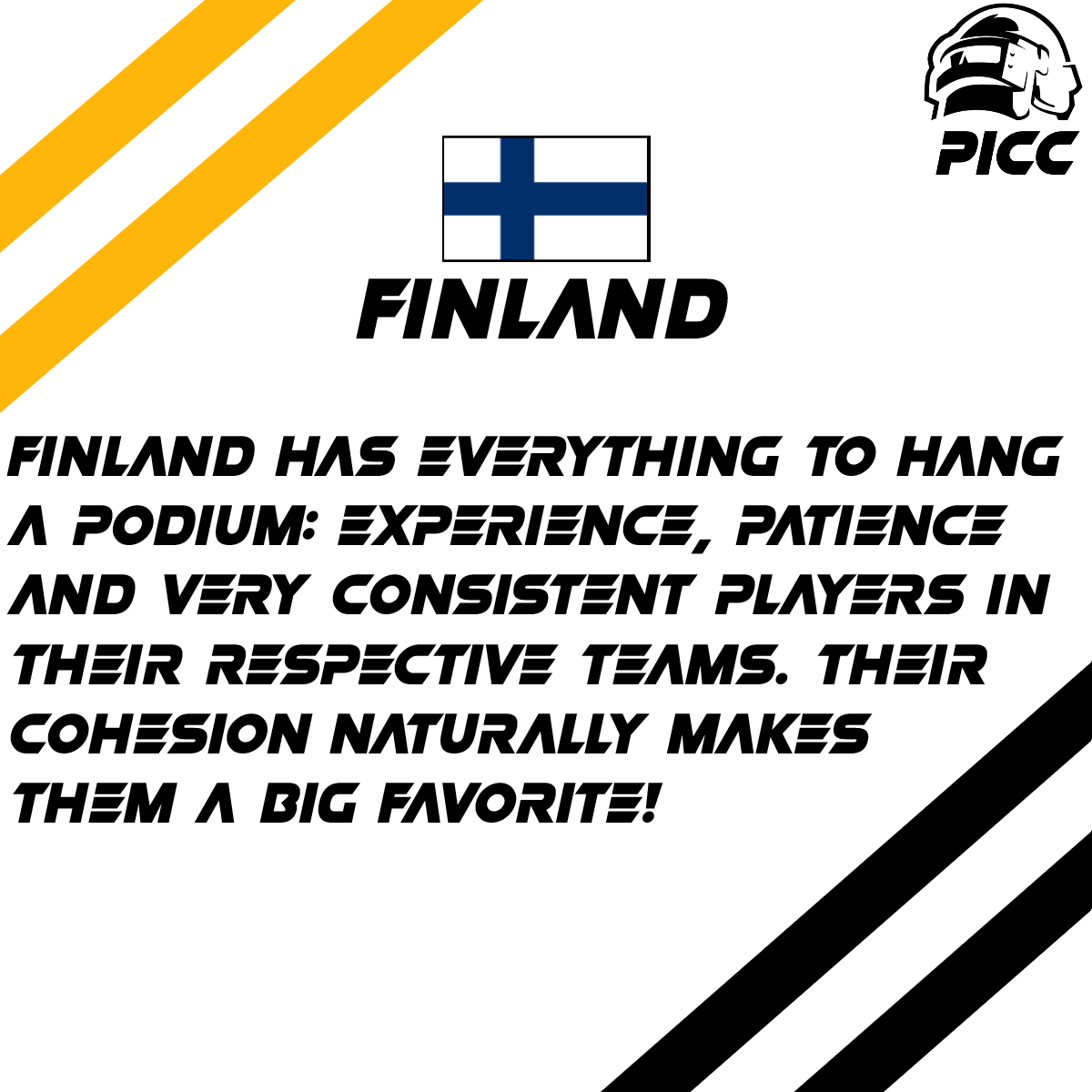 PubG_ICC's tweet photo. FINLAND WITHOUT SURPRISE?
#PUBG #PUBGEsports https://t.co/TcuiPVPUI4