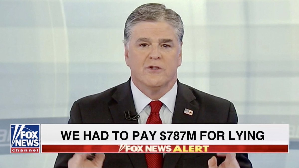 ionsedge's tweet photo. @seanhannity No one's ignoring this disaster...
#FoxNews #DominionVsFox https://t.co/J1qpULKcHq