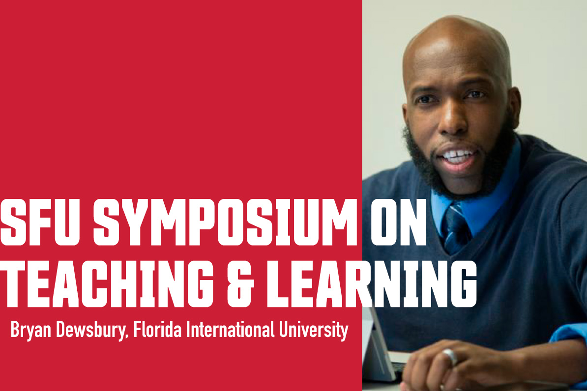 Opening keynote speaker <a href="/BMDewsbury/">Bryan Dewsbury</a>'s research (Florida International University) has shown that inclusive and active teaching practices reduce outcome gaps and have lasting, long term impact on the performance of students. Learn more: sfu.ca/cee/events/sym… #SFUSTL