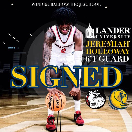 Jeremiah D Holloway (@jerrydholloway) on Twitter photo Officially Signed! <a href="/LanderMBB/">Lander Men's Basketball</a> <a href="/Owattad_/">Omar Wattad</a> <a href="/CoachMacWBHS/">Travis McDaniel</a> <a href="/WinderDoggs/">Winder-Barrow Athletics</a> #signed Officially Signed! <a href="/LanderMBB/">Lander Men's Basketball</a> <a href="/Owattad_/">Omar Wattad</a> <a href="/CoachMacWBHS/">Travis McDaniel</a> <a href="/WinderDoggs/">Winder-Barrow Athletics</a> #signed