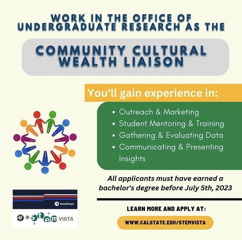 ai_cpp's tweet image. Interested in working as a Community Cultural Wealth Liaison? Apply to StemVista for the office of OUR, where you will gain experience with marking, evaluating data, and more! Apply here bit.ly/3UhzaCI