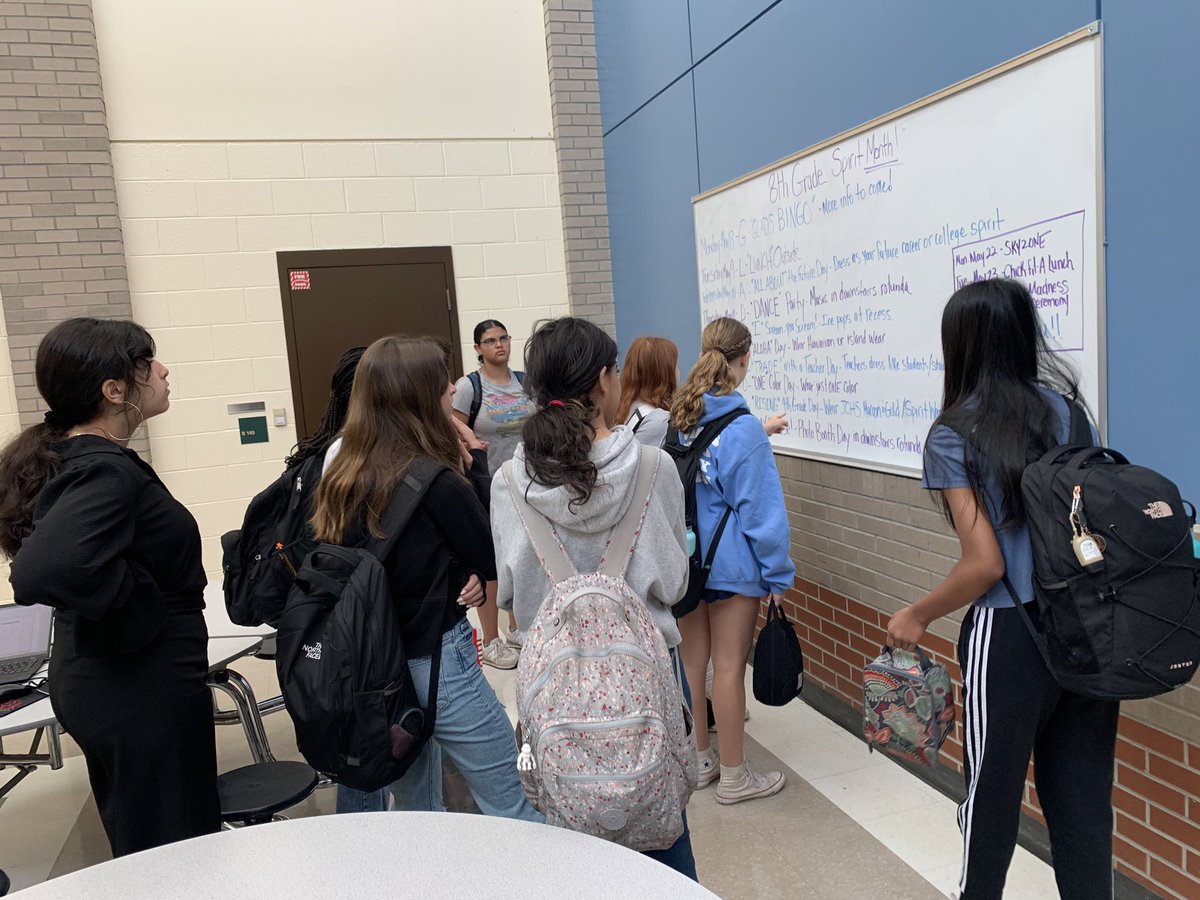 AndreaTurnera1's tweet photo. @AMMSLions 8th Graders will have their own spirit month to end their middle school years ❤️. Get ready for some amazing students @FCS_JCHS #AMMSLions https://t.co/d10dFQId7x
