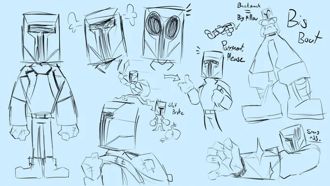 Just some sketches of spinward I did so I can get into the mood to draw. 