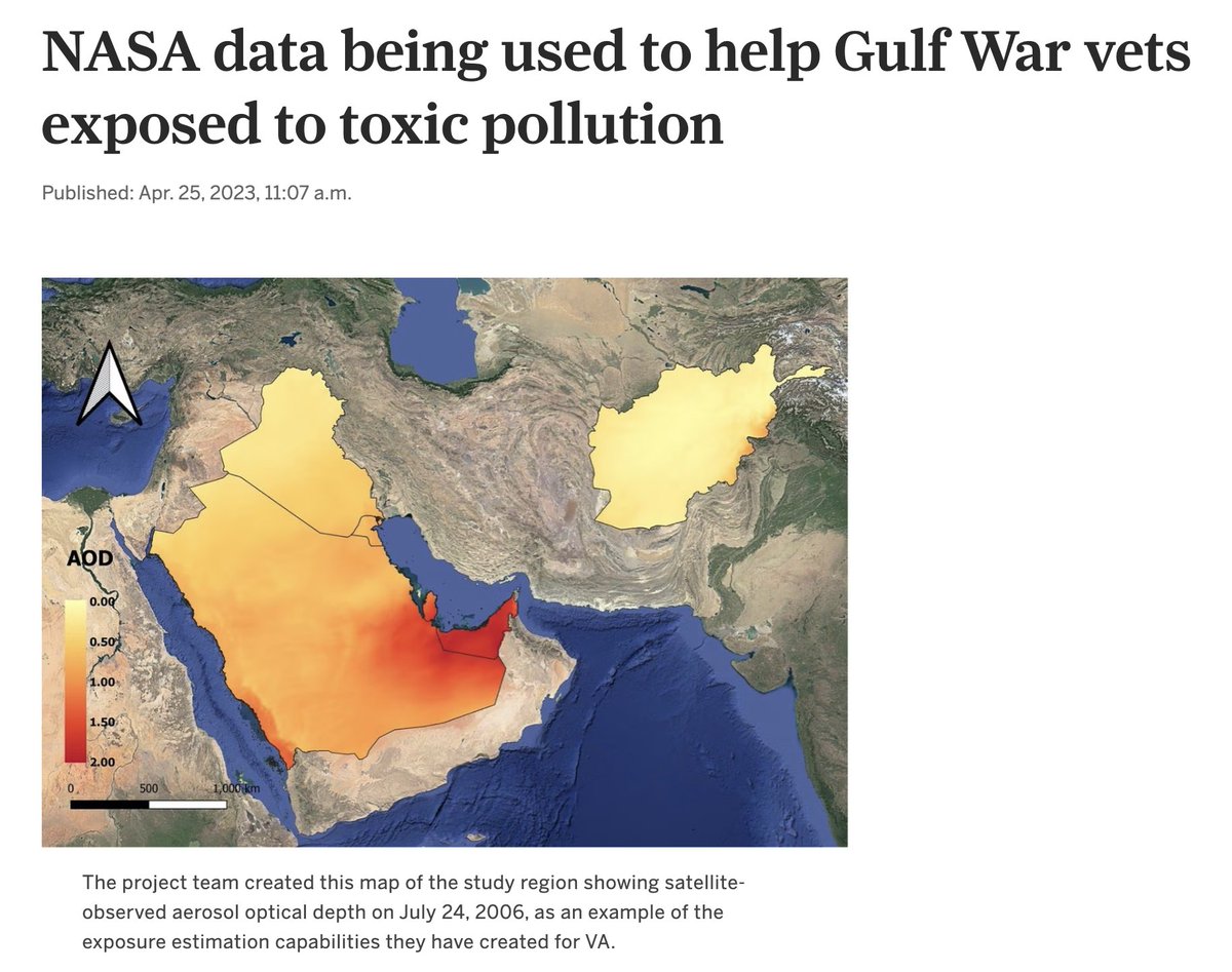 News 📰
Professor Meredith Franklin's work using NASA data to aid Gulf War veterans affected by toxic pollution is featured in this article:  tinyurl.com/2chcvgbf