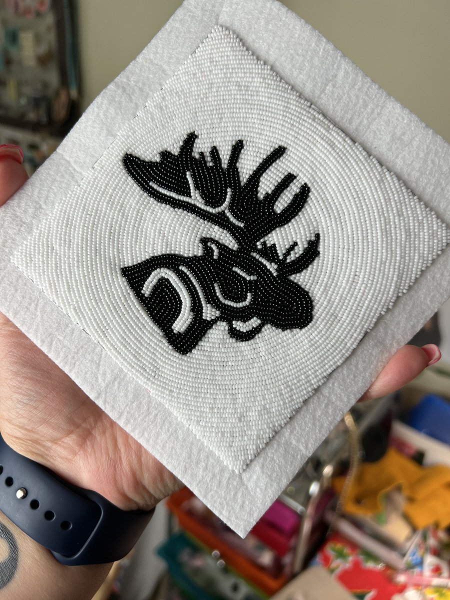 Sheralyn Madam MacRae (@shermacrae) on Twitter photo Senator <a href="/michele_audette/">Michèle Audette</a> received the 4 millionth pin <a href="/Moose_Hide/">Moose Hide Campaign</a> Pin.
So much love and good medicine went into beading beading this for. So honoured to bead this special piece ❤️ Senator <a href="/michele_audette/">Michèle Audette</a> received the 4 millionth pin <a href="/Moose_Hide/">Moose Hide Campaign</a> Pin.
So much love and good medicine went into beading beading this for. So honoured to bead this special piece ❤️