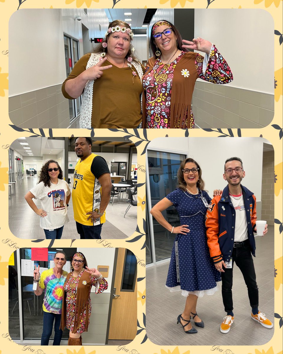 What a rad way to spend the day! #DecadeDay at @RainesAcademy was far out and totally groovy!! #FunDayRainesDay22 #SpiritDay #CampusCulture