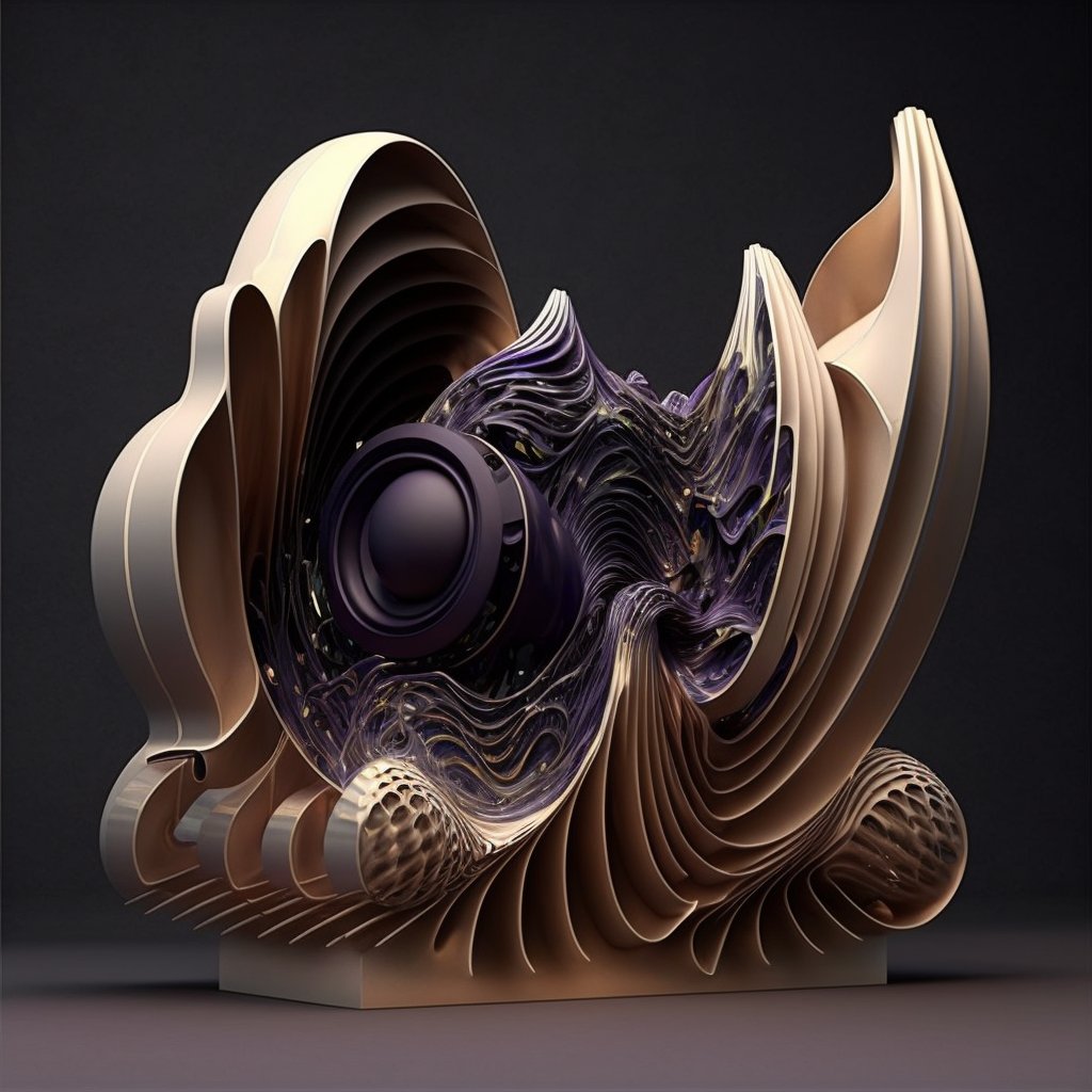 dr3fula's tweet photo. Working on some sonic dreams with #midjourney. To admit its addictive :)
#generativeai #sonicsculpture #sculpture #digitalart #audiovisualization https://t.co/f8vCJr0Jnp