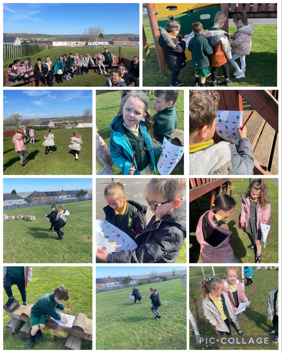 CGPrimary's tweet photo. Class 2 had lots of fun completing a nature scavenger hunt! #CGPHealth #outdoorlearningweek ☁️🪱🍃🐿️ https://t.co/GxpO7oPNoV