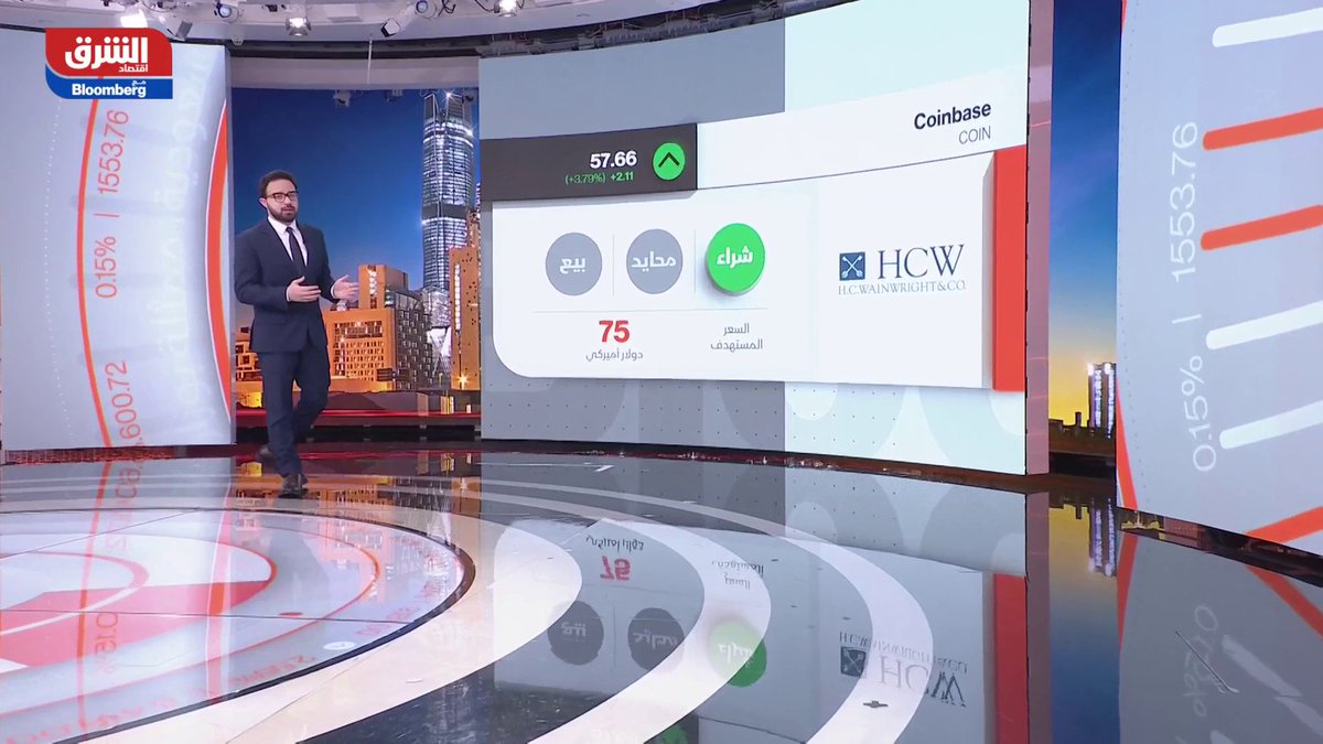 اقتصاد الشرق مع Bloomberg/بنك HC Wainwright يبدأ التغطية لسهم Coinbase