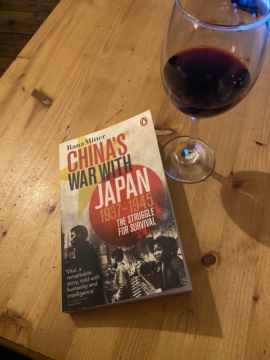 Settling down with a good book after a long day. Thanks definitely owed to both <a href="/WeHaveWaysPod/">WW2 Pod: We Have Ways of Making You Talk</a> and <a href="/TheRestHistory/">The Rest Is History</a> for bringing the excellent Rana Mitter to my attention.