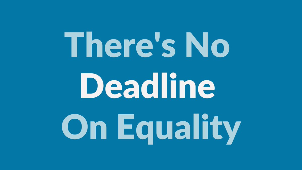 There’s no deadline on equality.
 
That’s why I’m supporting the removal of the arbitrary cutoff so the Equal Rights Amendment can be part of our constitution once and for all. #Senate4ERA