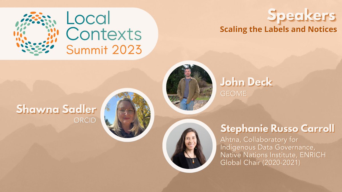 Local Contexts (@localcontexts) on Twitter photo … & John Deck (GEOME), <a href="/ShawnaSadler/">Shawna Sadler</a> (<a href="/ORCID_Org/">ORCID Organization</a>), <a href="/scbegonias/">Dr. Stephanie Russo Carroll</a> (Ahtna, @Indigidatalab, @NNIArizona, ENRICH Global Chair). … & John Deck (GEOME), <a href="/ShawnaSadler/">Shawna Sadler</a> (<a href="/ORCID_Org/">ORCID Organization</a>), <a href="/scbegonias/">Dr. Stephanie Russo Carroll</a> (Ahtna, @Indigidatalab, @NNIArizona, ENRICH Global Chair).