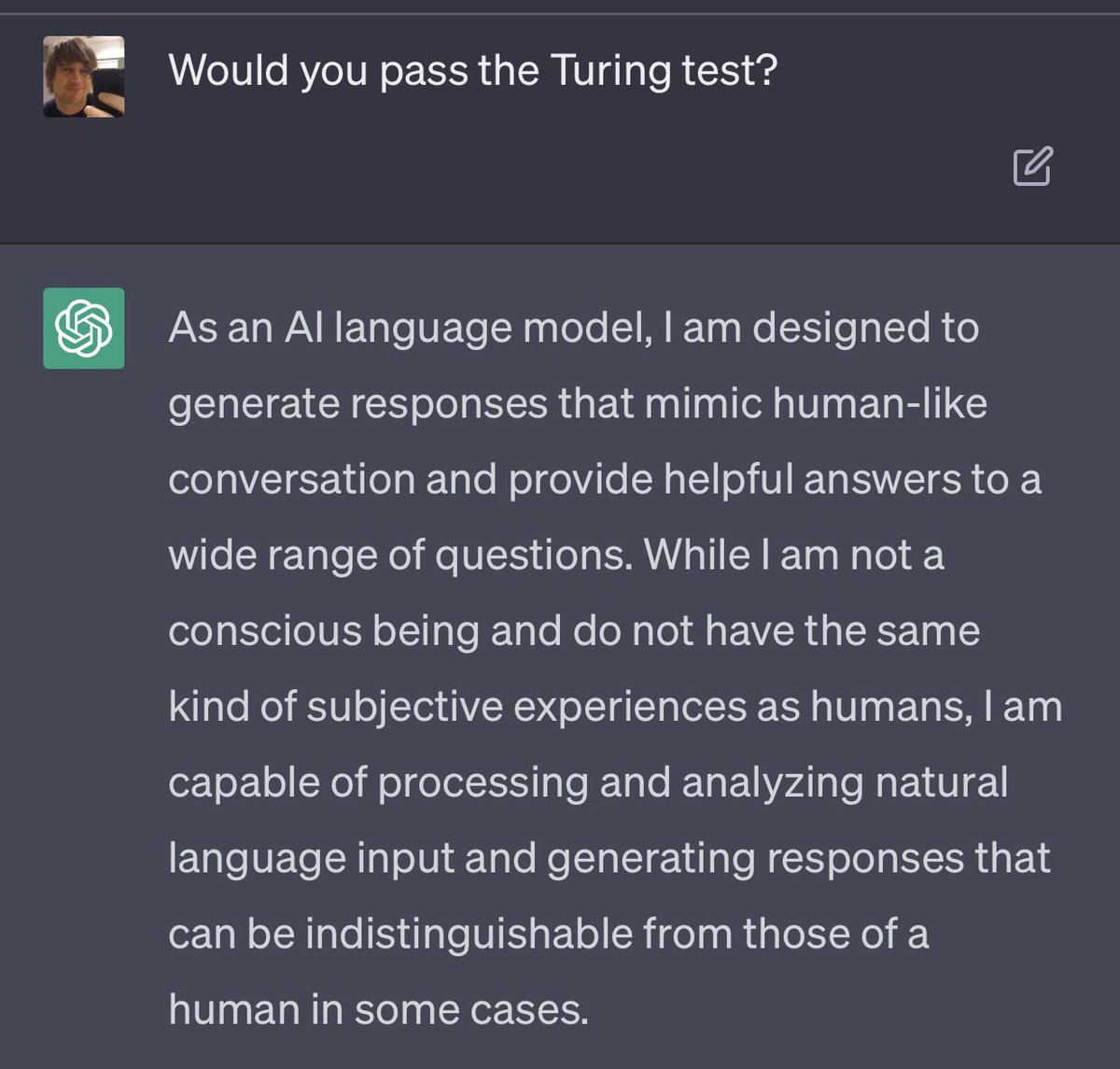 appertunity's tweet image. Ask a silly question 😂 😜 #AI #ChatGPT #TuringTest