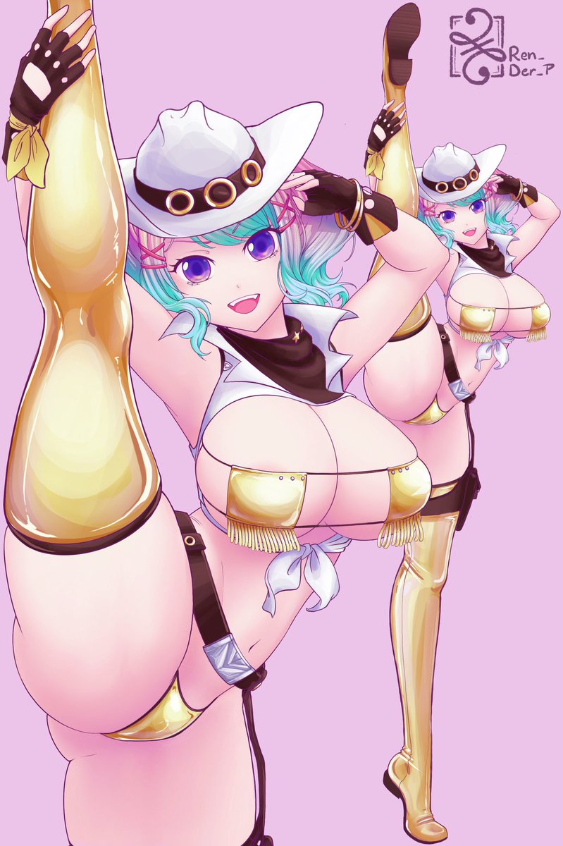 Cowgirl Reiyu c; 🐄

#commissionart #Vtuber #reiyuguigui #guiggles