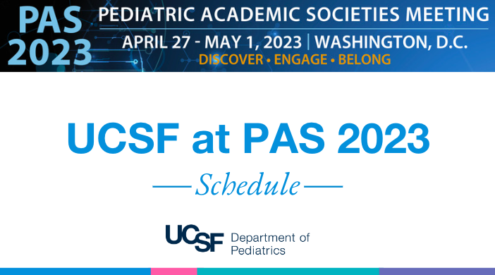 UCSFPediatrics's tweet photo. #PAS2023 is just around the corner, and this year we will be well represented with award winners, an alumni reception and over 40 speakers and presenters, including oral abstracts, workshops and society plenary sessions. View our full schedule: https://t.co/GdCtyYHDN7
#UCSFatPAS https://t.co/gr7kVT7Gyw
