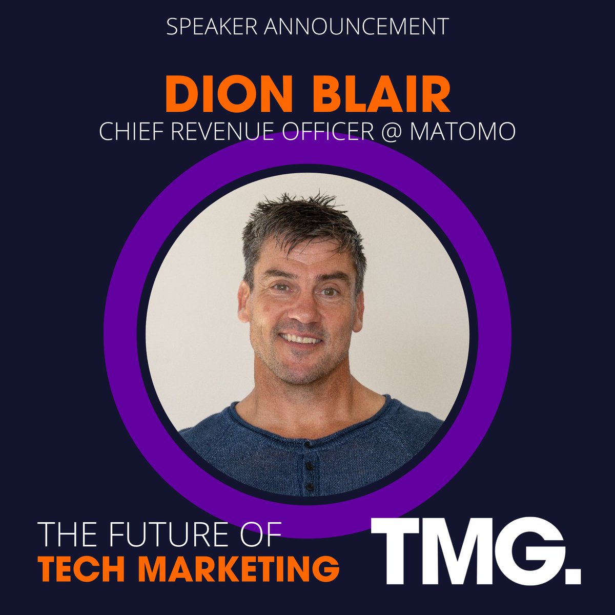 Speaker announcement: Can you be data-driven &amp; privacy-first? Join us next Wednesday #TMG23 to hear from Dion Blair about how <a href="/matomo_org/">Matomo Analytics</a> is helping #marketers enrich their strategy with privacy-compliant data.