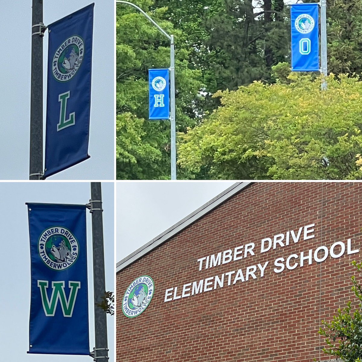 Have you noticed our exterior upgrades?  Banners with our PBIS acronym “HOWL” and new signage/logo on the front facade!   Looking good over here on Timber Drive!  👍🐺😎#PACKrising