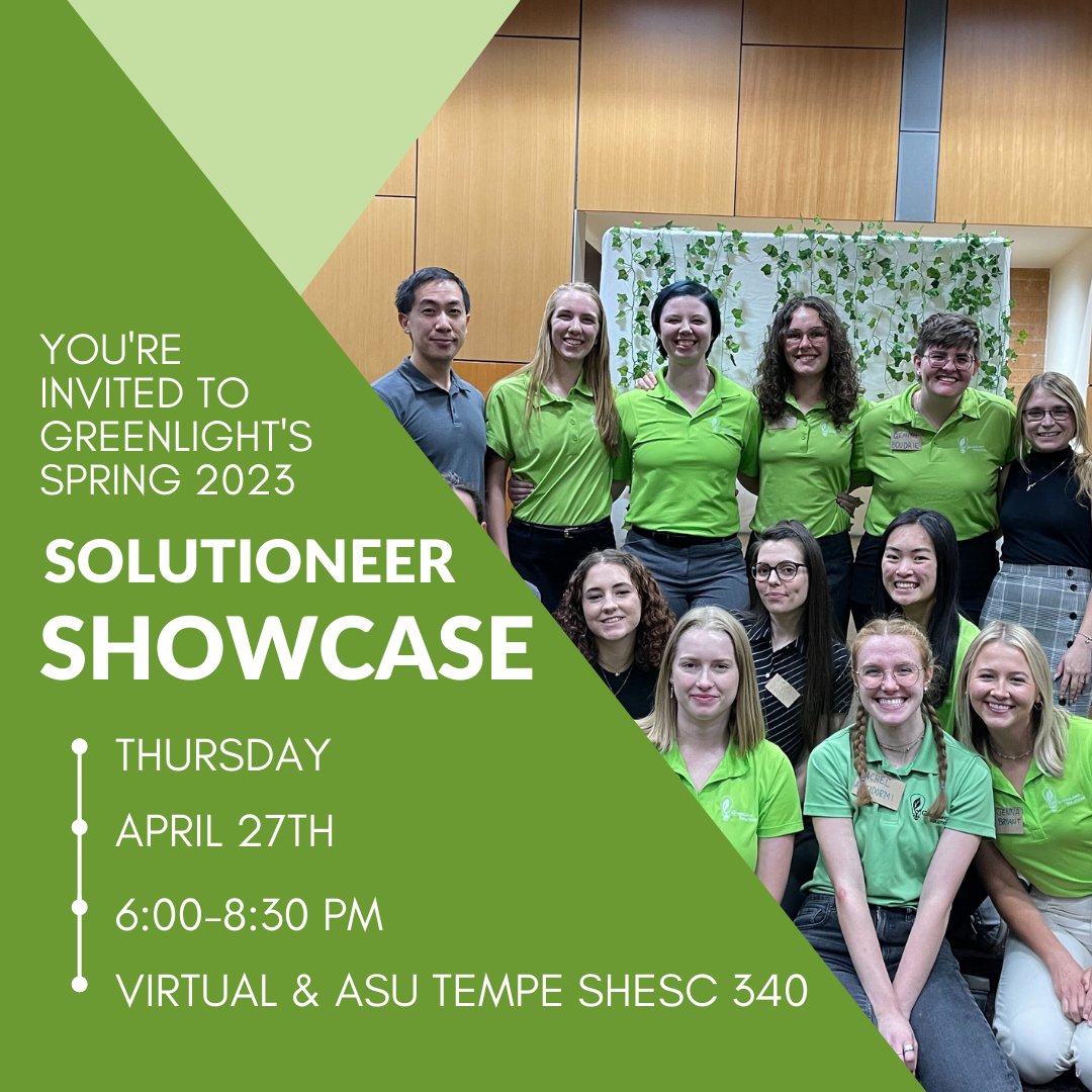 _GLSolutions_'s tweet photo. 📣 TOMORROW 4/27 📣
Come see our Solutioneer Showcase! Secure your seat at https://t.co/o4JJCs69Jj
🌍 Not only will you see the impact of our projects in the community, you will see the impact of our programs on our students
We hope to see you there!
#sustainability #gogreenlight https://t.co/leqH5brVM6
