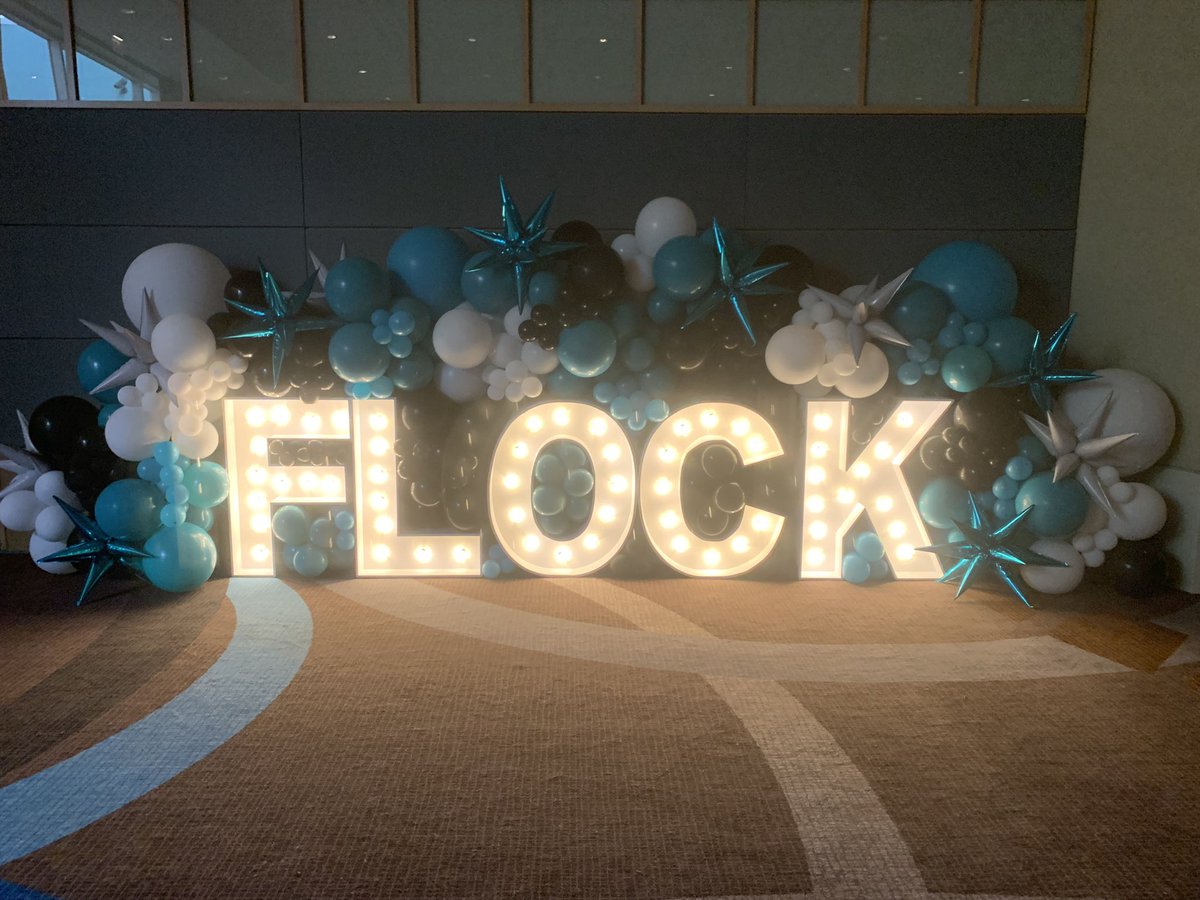 Carolkneece's tweet photo. Last night opening party at Flock: Show me the Money! #flockpresents https://t.co/SBq7qt0Ggx