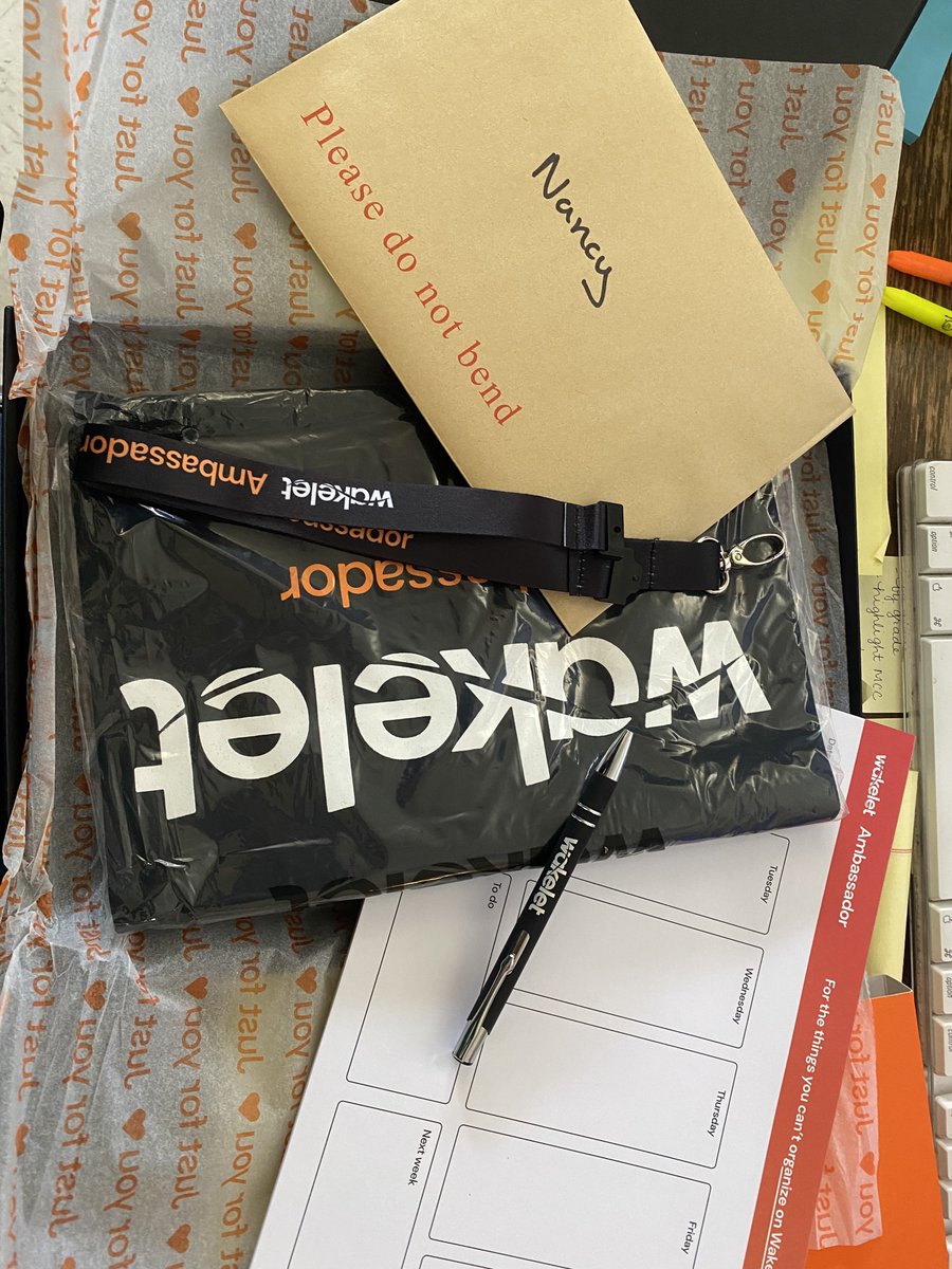 carvernd's tweet photo. Received my #wakelet ambassador swag yesterday!  Thank you!!!  Come ride the #wakelet 🌊 with me!!  @wakelet https://t.co/rJLBdyVSFM