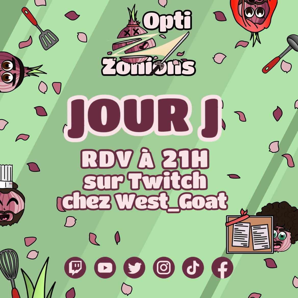 OptiZonionsTV's tweet photo. 🗓️RDV ce soir 21H sur Twitch: https://t.co/KFmh9eJkfX pour une nouvelle émission !! Nos commis vont-ils être à la hauteur ? En tous cas ça sent le roussi pour l'un d'entre eux !! 🔥 
#gamingfr #west_goat #optizonions #twitchfr #streamfr https://t.co/xznXr9jE15