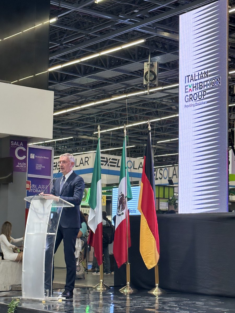 Italian 🇮🇹 ambassador in Mexico 🇲🇽 opens ECOMONDO MEXICO ⁦<a href="/EcomondoMx/">Ecomondo México</a>⁩ in Guadalajara