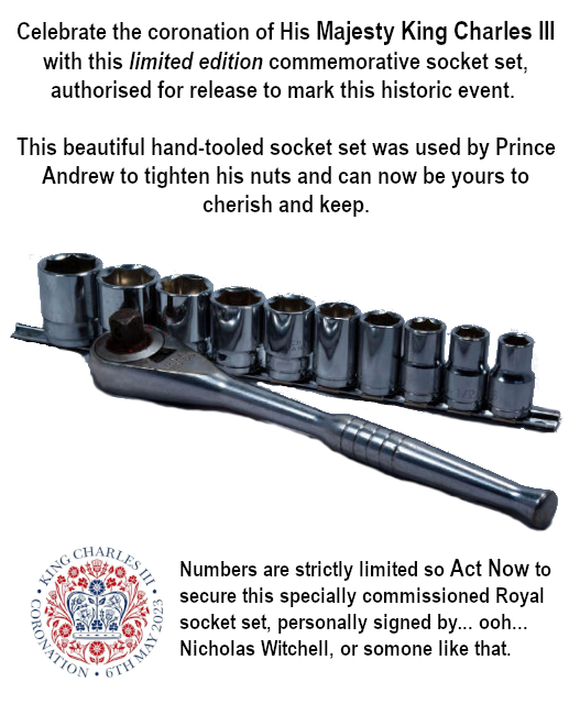 Celebrate the coronation of His Majesty King Charles with this limited edition commemorative socket set.