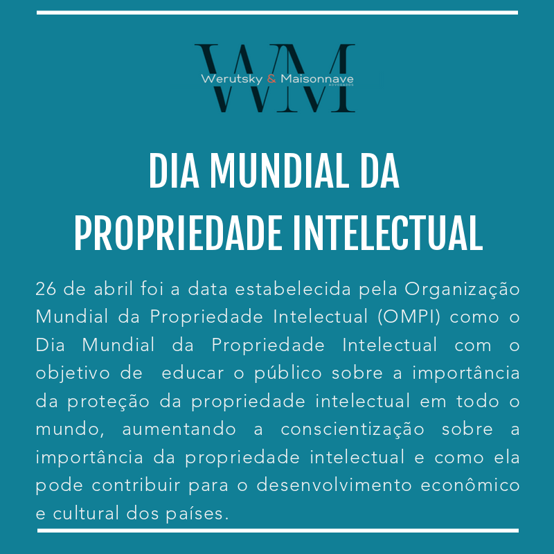 WeMAdv's tweet photo. Hoje celebramos o dia Internacional da Propriedade Intelectual e nos orgulhamos de atuar nesta área que tem como base o incentivo à criação, criatividade, inovação, originalidade e foco constante no desenvolvimento em prol da melhoria de vida das pessoas!
https://t.co/o4lsDr1wDK https://t.co/Awx5VUBjDC