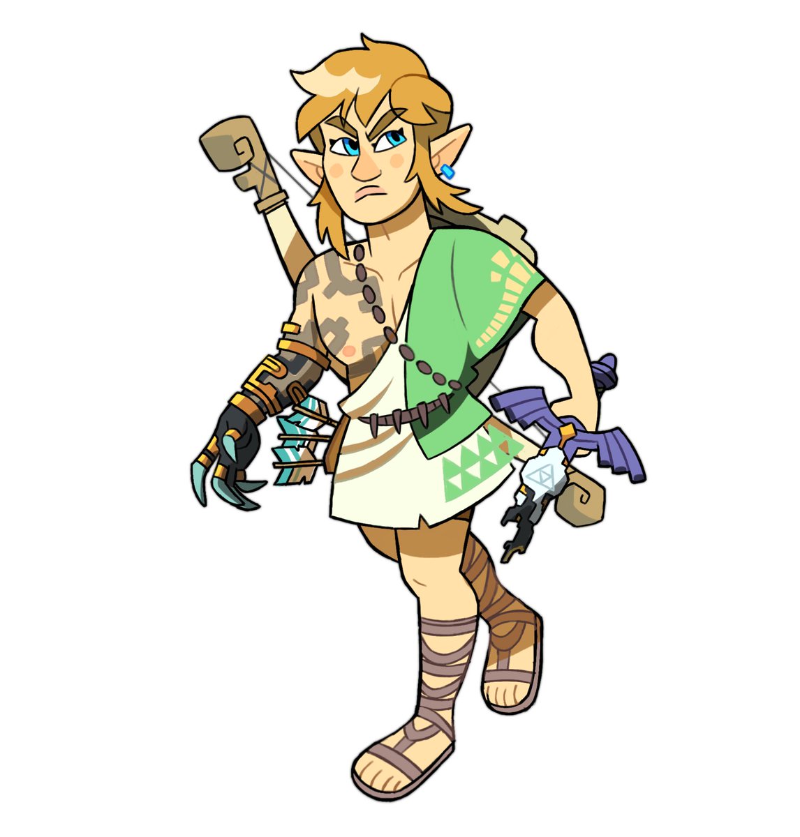 The only man I know who can pull off a new green outfit every year, truly deserving of the triforce of courage

#zelda #nintendo #link #botw #totk #tearsofthekingdom #cartoon #characterdesign #art #procreate #digitalart #fanart #nintendoswitch #thelegendofzelda #tloz #loz