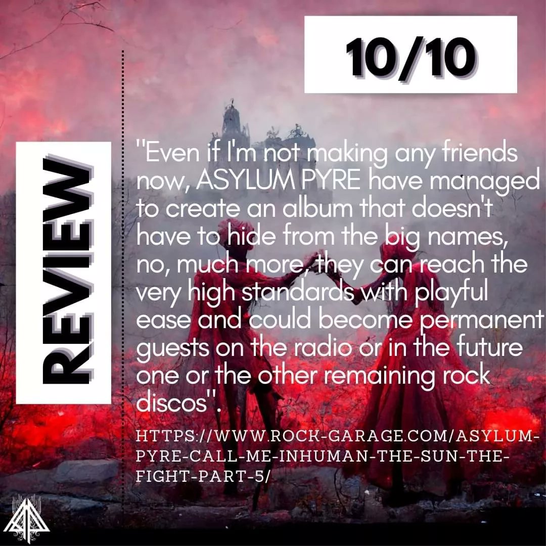 AsylumPyre's tweet image. 😍 10/10 - Rock Garage Magazine #FemaleFrontedMetal #Lullabies #newalbum #HeavyMetal #FemaleVoice #newalbum2023 #SymphonicMetal #PopMetal #ModernMetal #EpicMetal #music  #PowerMetal #MelodicMetal #asylumpyre