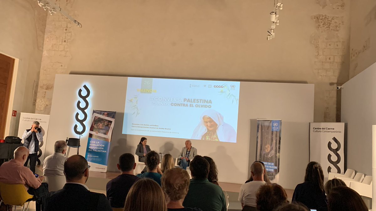 ElenaPuig14's tweet photo. #conversapalestina Escoltem per entendre i promoure la solidaritat amb les persones refugiades palestines amb @LolaBanon https://t.co/Q4GkgeBdae