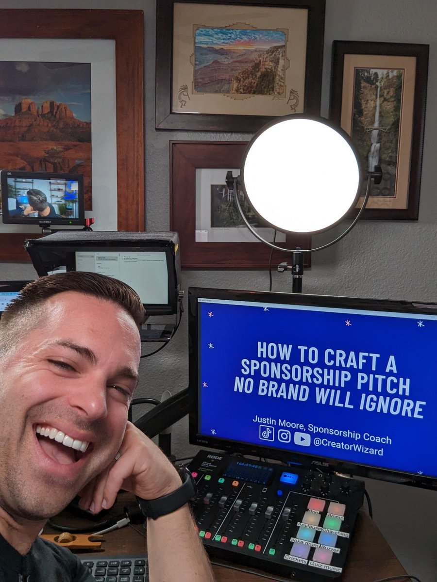 justinmooretfam's tweet photo. Just wrapped a guest session for @AliAbdaal's Part-Time YouTuber Academy!

Love helping creators learn how to properly pitch! https://t.co/SyDuoysyq9