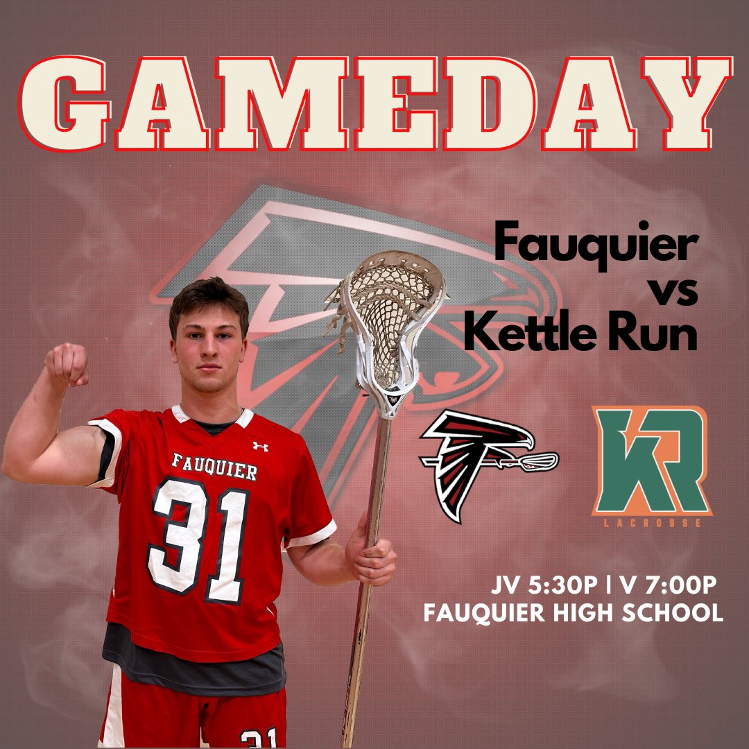 Fauquier HS Boys Lacrosse (@fhsfalconlax) on Twitter photo It’s #gameday for <a href="/FHSfalconlax/">Fauquier HS Boys Lacrosse</a> when <a href="/KettleRunNews/">Kettle Run HS</a> comes to <a href="/fauquierhs/">fauquierhsnews</a> #earnit It’s #gameday for <a href="/FHSfalconlax/">Fauquier HS Boys Lacrosse</a> when <a href="/KettleRunNews/">Kettle Run HS</a> comes to <a href="/fauquierhs/">fauquierhsnews</a> #earnit