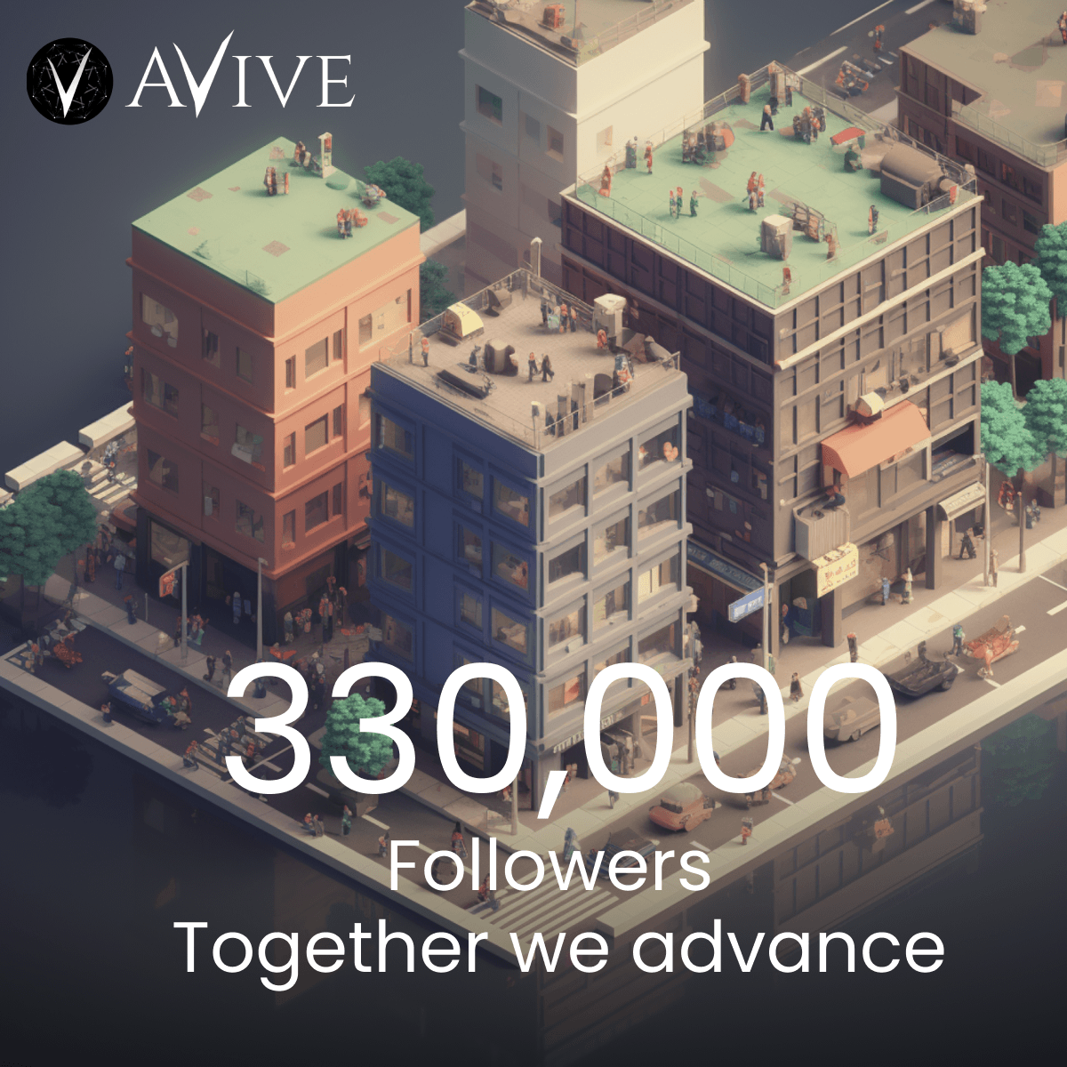 330,000+ Followers

Thanks for your love and support

#AviveCitizens #Bitcoin #Crypto #Ethereum