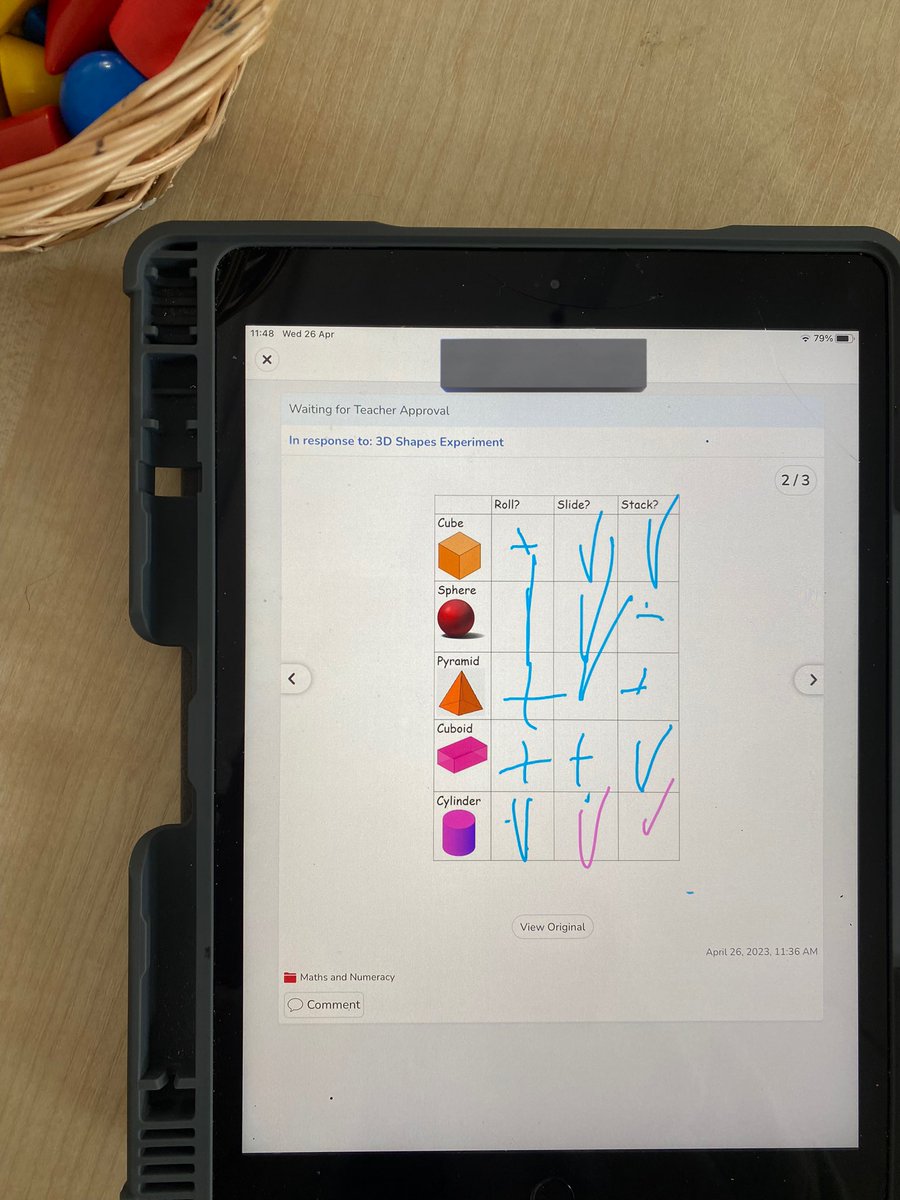 MissJames1405's tweet photo. Observation 4 Complete! Loved introducing 2D and 3D shapes to Reception! They loved accessing the provision and were amazing in the directed task🔵🟧
#3dshapes #provision #reception #eyfs https://t.co/fqhOL9zti5
