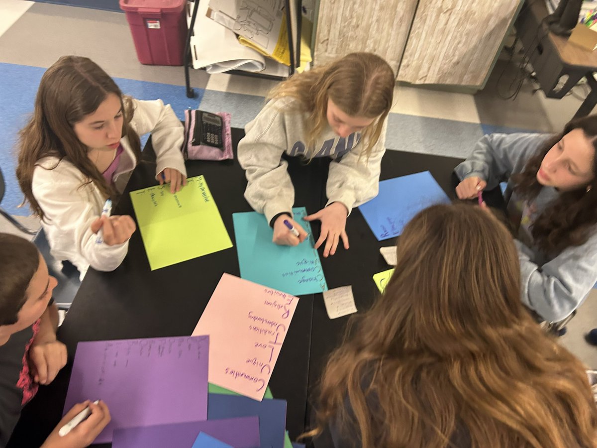 MsDobbs's tweet photo. Today we tested a new series of study methods for our upcoming vocabulary quiz. Students rotated around from station to station: creating drawings to represent words, acrostic poems, word maps, vocab games, and more!! https://t.co/I1QCsge7ZV