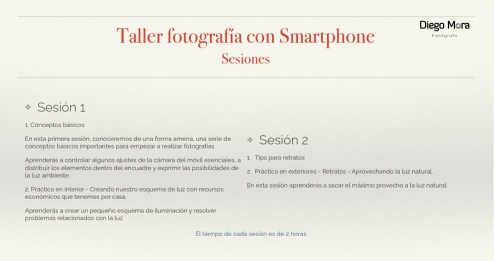 Famílies, des de l'AFA us convidem a participar en aquest taller. Podeu venir en família, sols o soles o amb la persona amb qui vulguis.
🤳 *Taller fotografia amb el mòbil*
📅 3 i 4 maig 
⏰️ 17h a 19h
12 places
_*Socis de l'AFA gratuït*_
No socis 15€ per persona