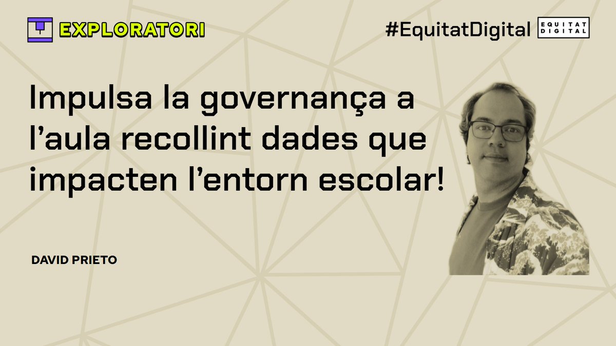 equitatorg's tweet photo. La 2a proposta de taller a l'#exploratoriAF:
👉"Impulsa la governança de les dades a l’aula per impactar positivament el vostre entorn", amb en @d_prieto
Innovació desenvolupada per @iaac al projecte #CircularLAB
#equitatdigital #exploratori #aprendrefent https://t.co/mEgY8EKcnj