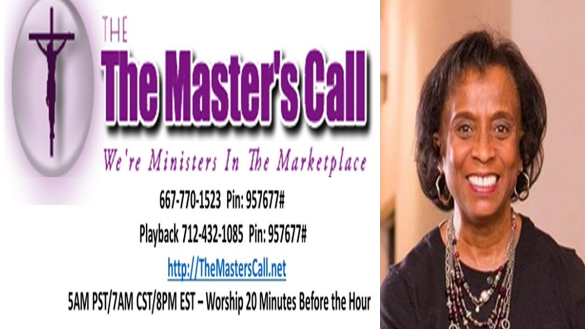 NQueenDallas's tweet photo. The Master's Call [TMC] 667-770-1523 pin 957677#. Playback # @ 712-432-1085 pin-957677# Worship In Song-6:40AM CST  Dial 1st 720-844-1215 to avoid charges if needed.  

Minister Willa Peterson ministered on 'Turning Enough To Forgive Even Through The Pain' https://t.co/sBSA9x1vdX https://t.co/nx02Jm0t3b