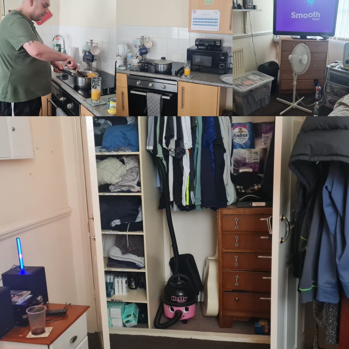 AbbotsGrangeSIS's tweet photo. Spring clean by staff for one of our Lads ❤️ He is absolutely made up, Showing his flat off to everyone 😉 #changeyourday #feelingsettled ❤️@SISUK_ https://t.co/y3RhCIMAPW